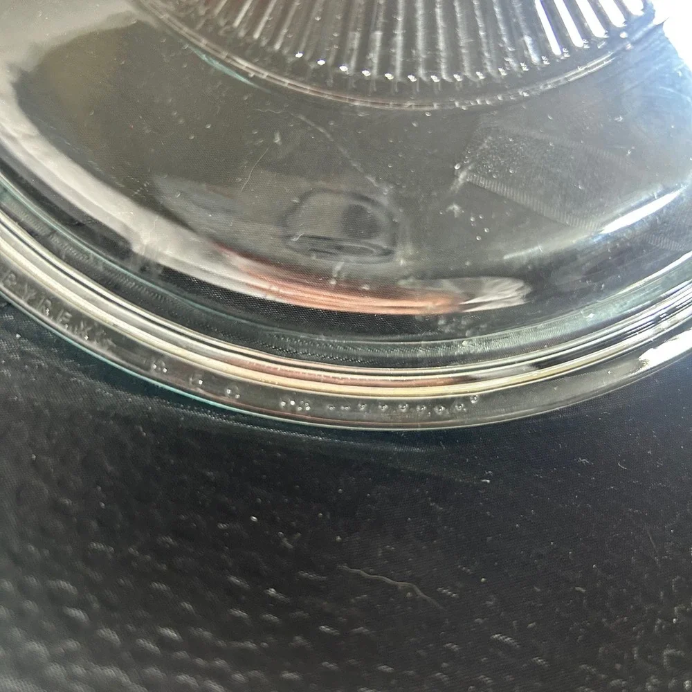 Vintage Pyrex G-6-C 06 Clear Ribbed Glass Replacement Lid 7.5 Inch Round